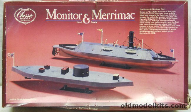 Lindberg Monitor and Merrimac Civil War Ironclads - (ex-Pyro), 718 plastic model kit